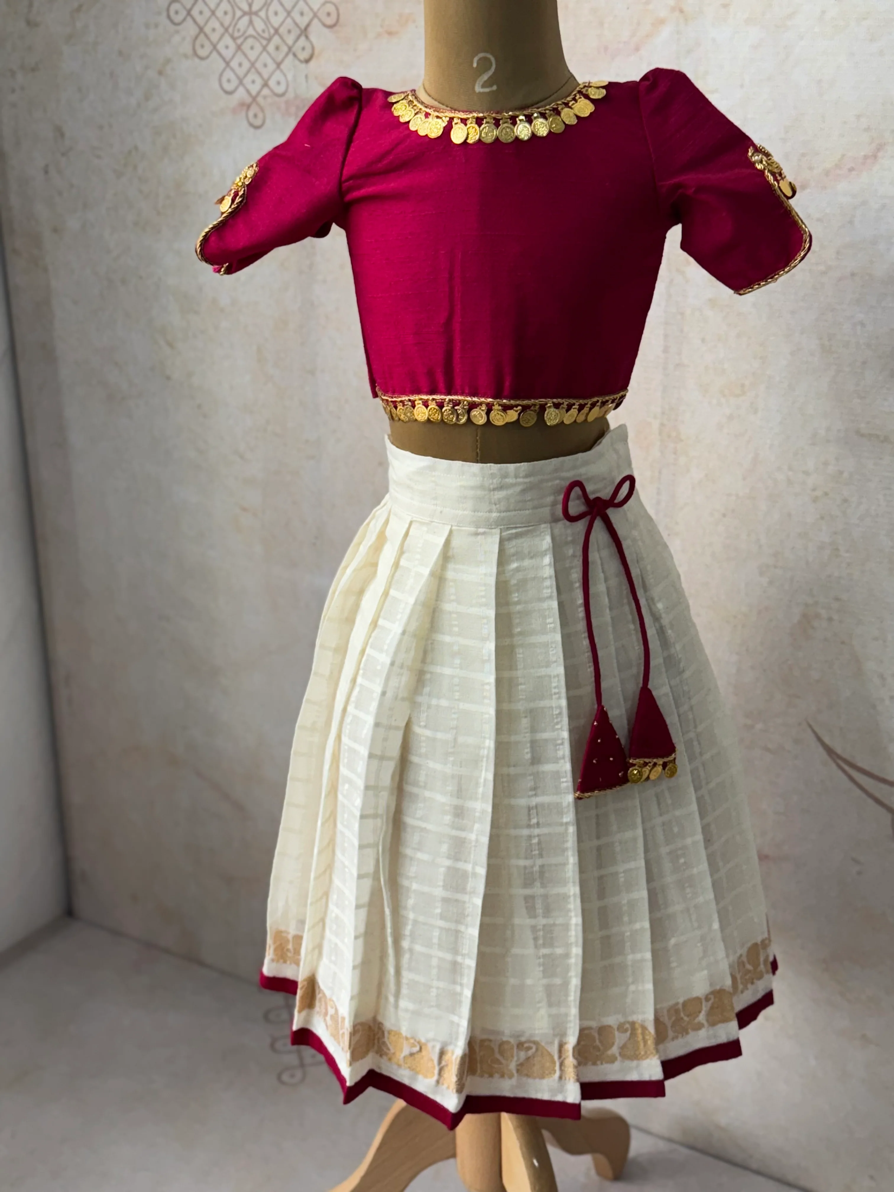 Aabarna Kids Crop Top & Skirt – Festive Ethnic Wear - Image 5