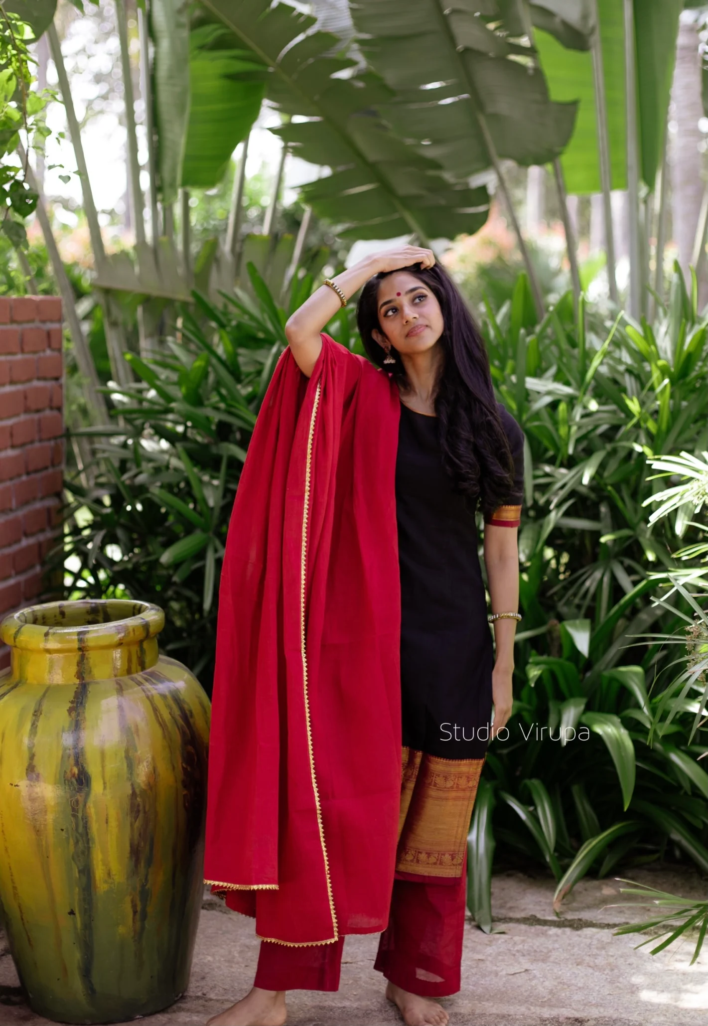 Abitha (Black) - Kurta - Image 2