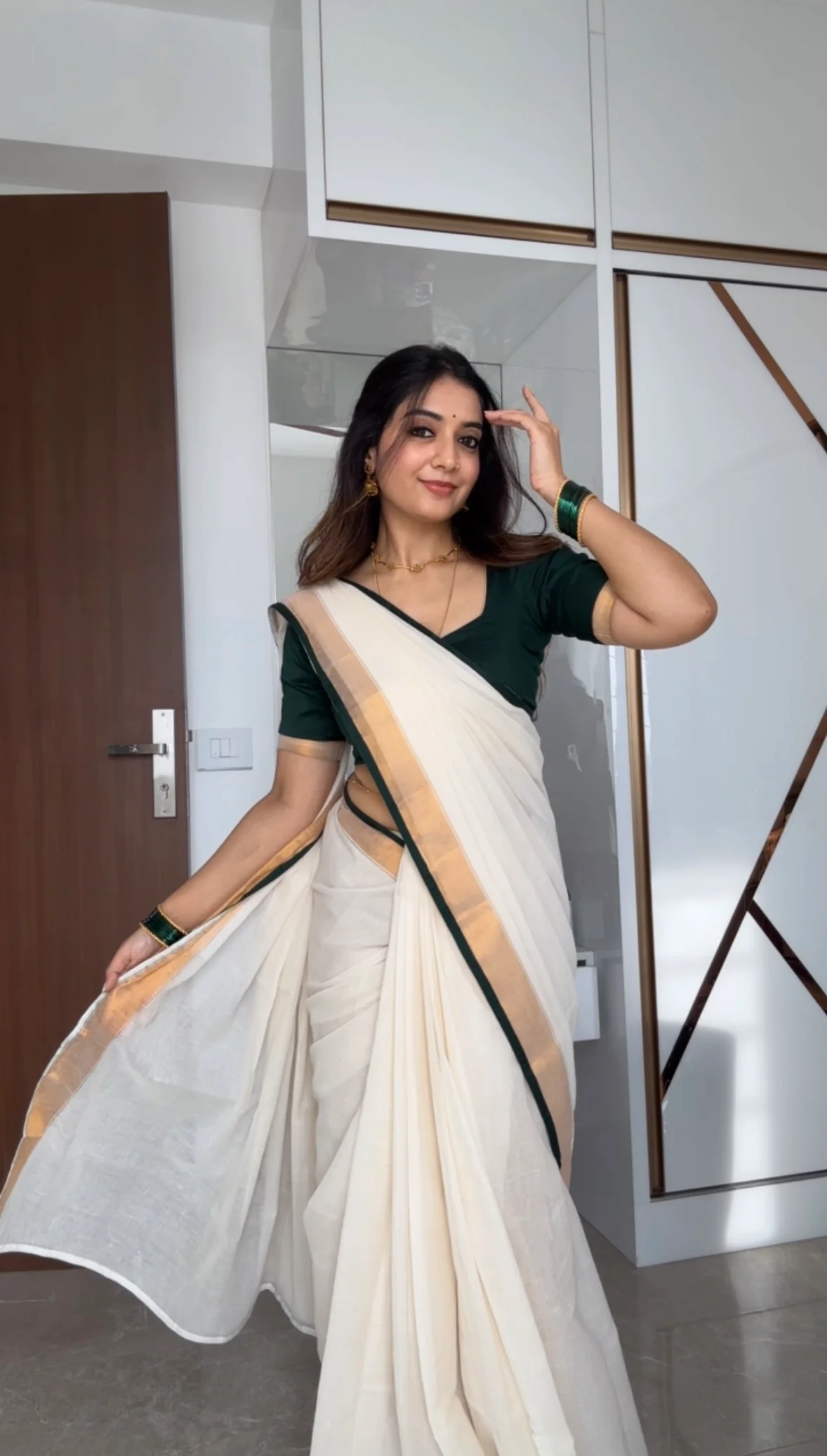 Janhvi Diva - Onam collection - Image 4