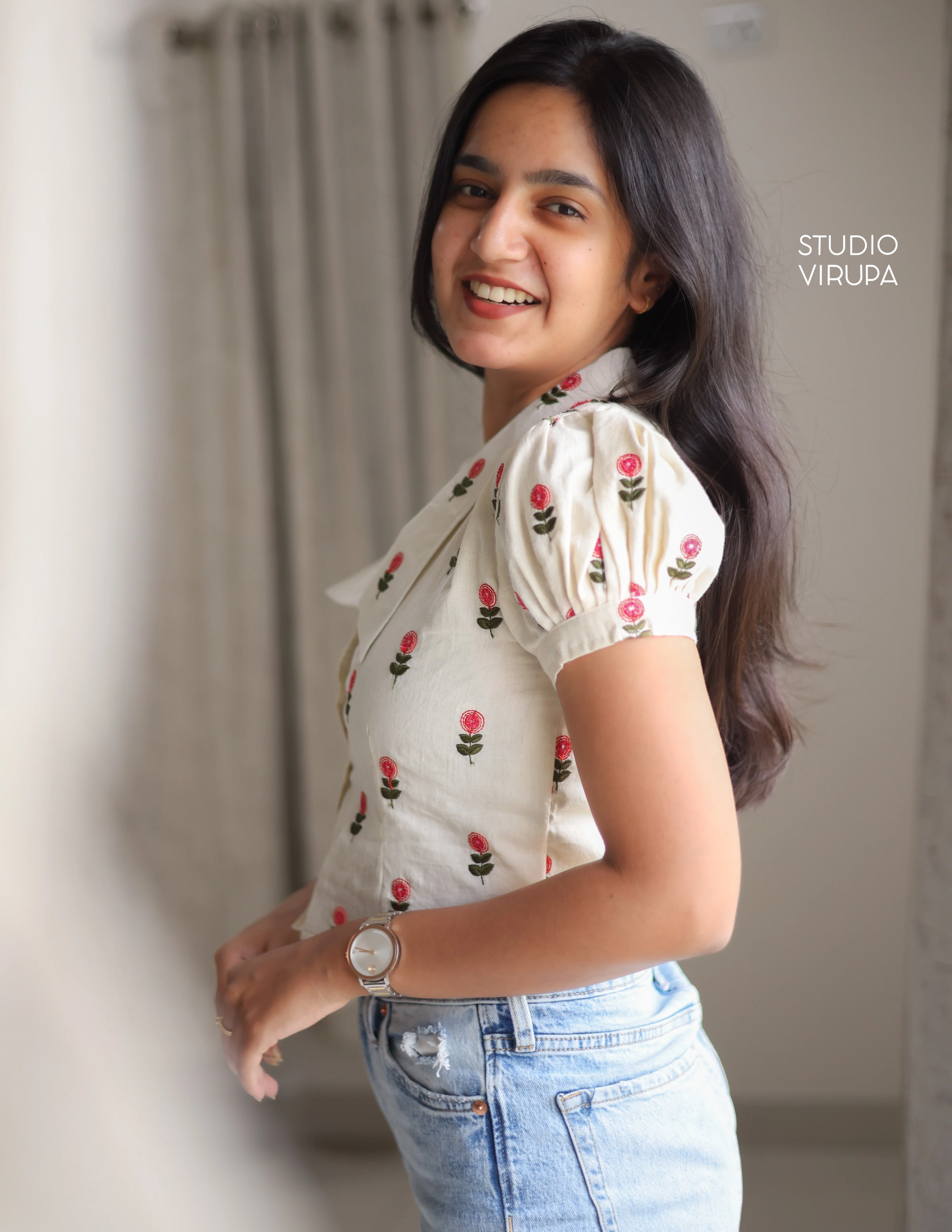 Floral Embroidered Shirt - Image 3