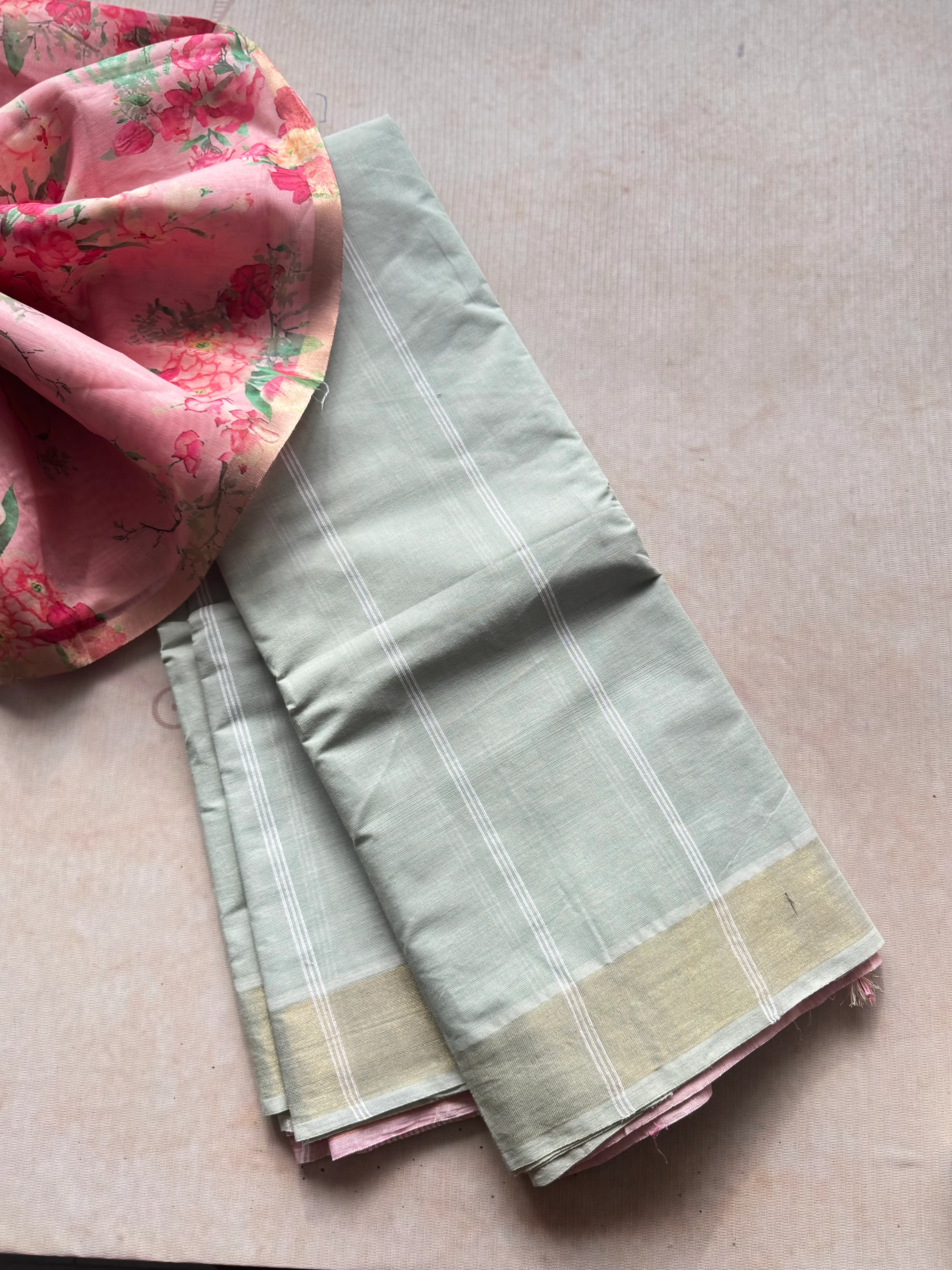 Jute Cotton Saree - Image 6