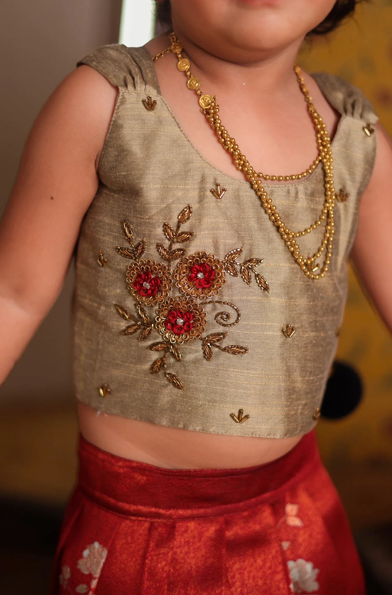 Kids Crop Top and Skirt- Festive Collection Express - Image 5