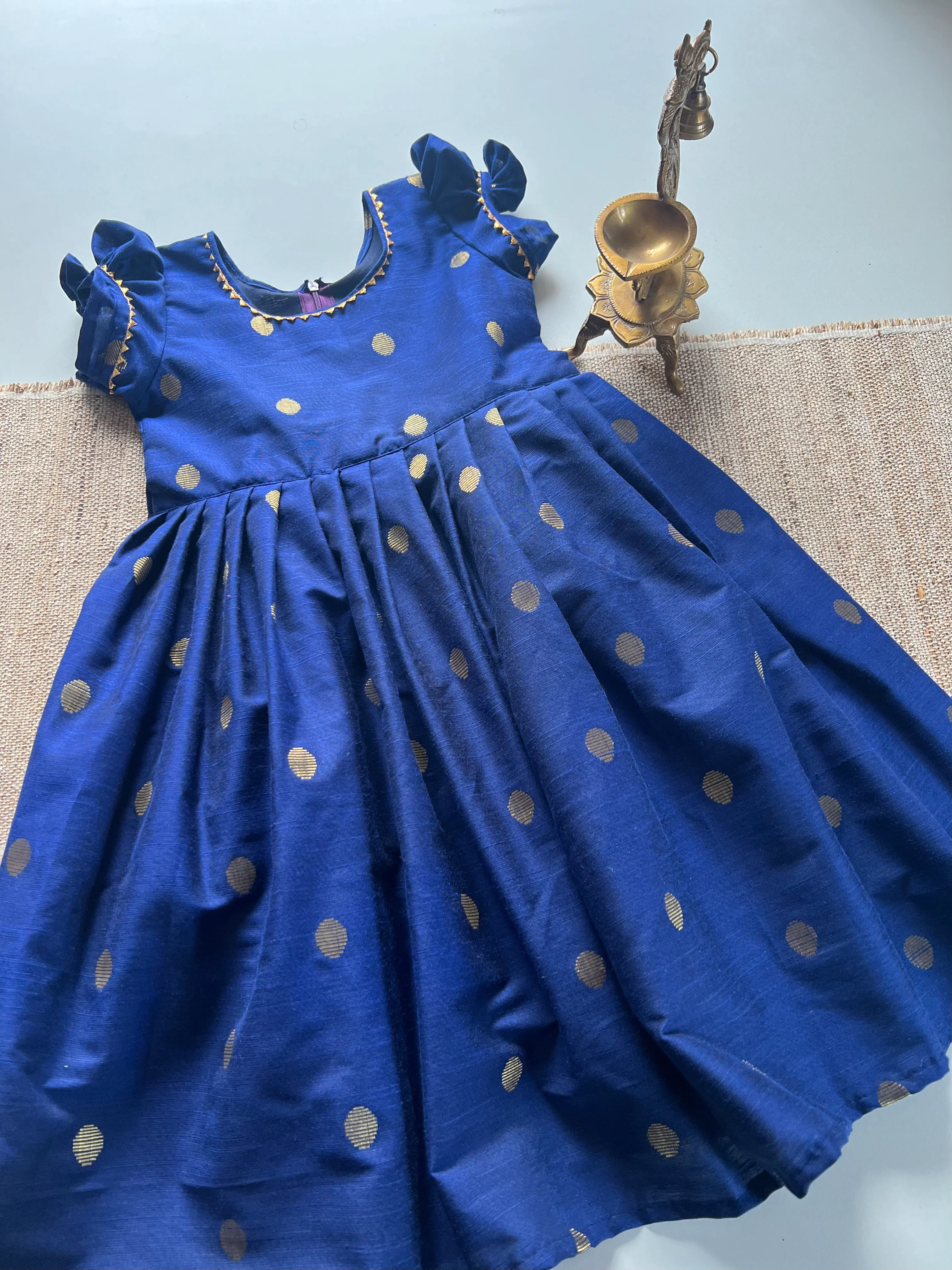 Zari Polka Kids Frock Express - Image 3