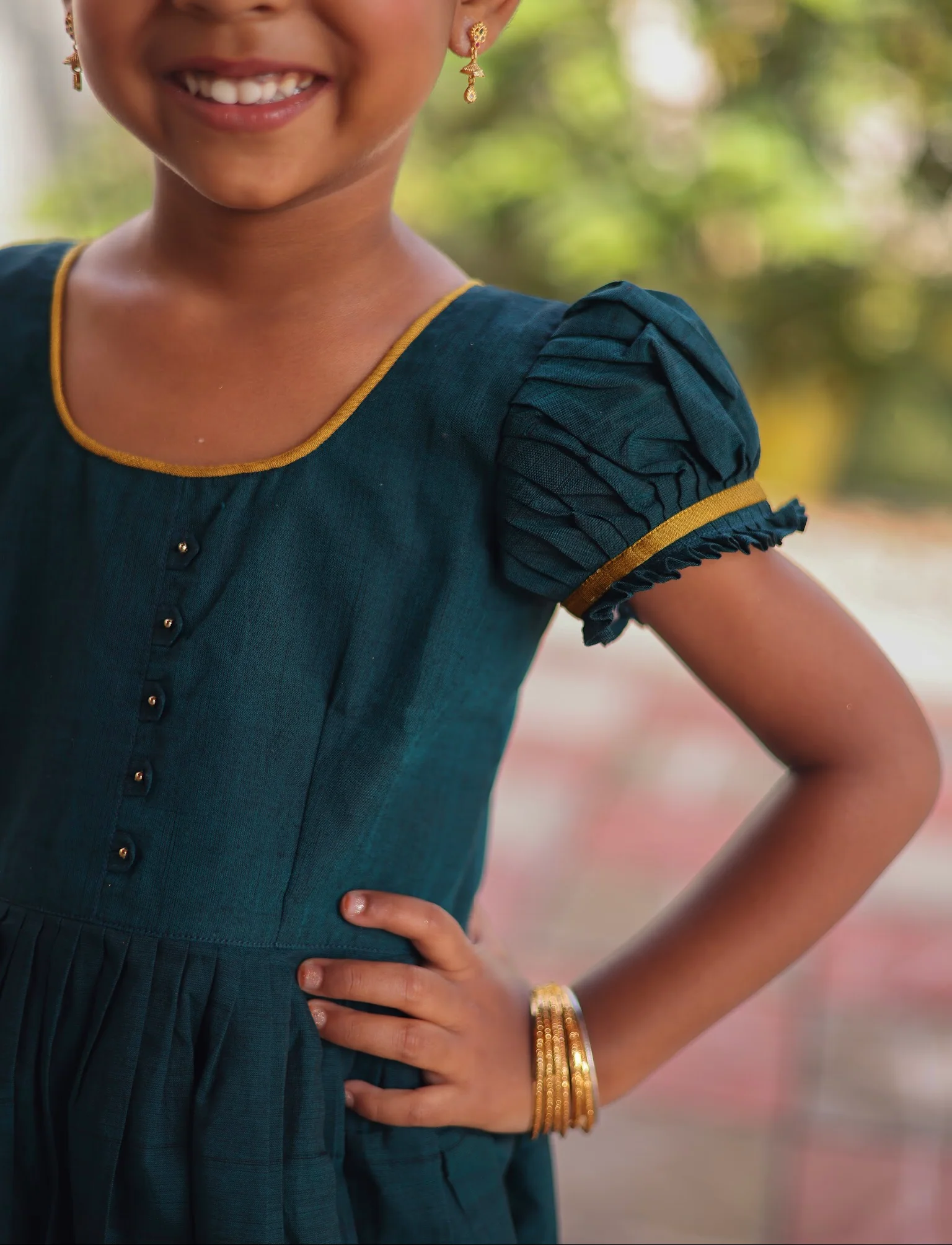 Mangalgiri Cotton Kids Frock Express - Image 5