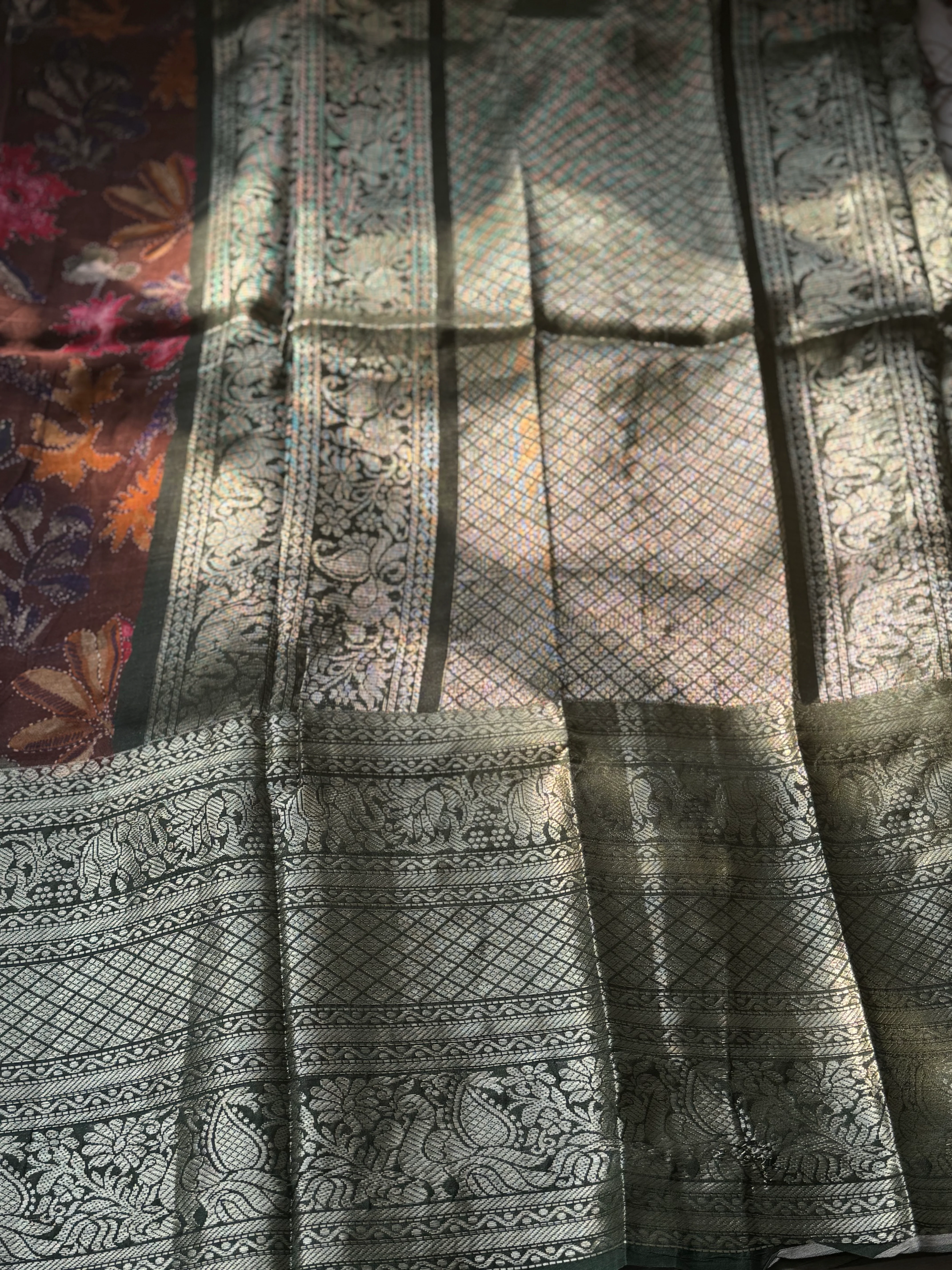 Mangalgiri Stitch Printed Saree - Image 4