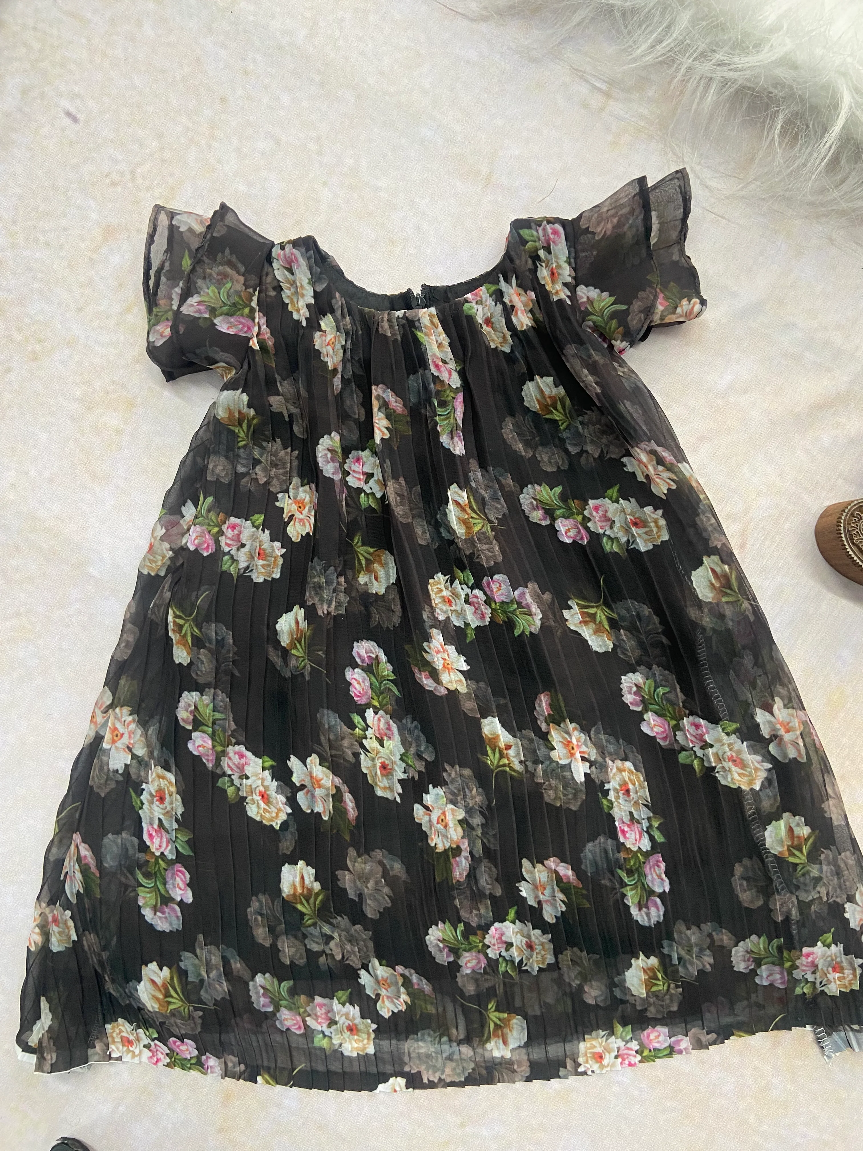 Micropleated Georgette Frock - Image 2