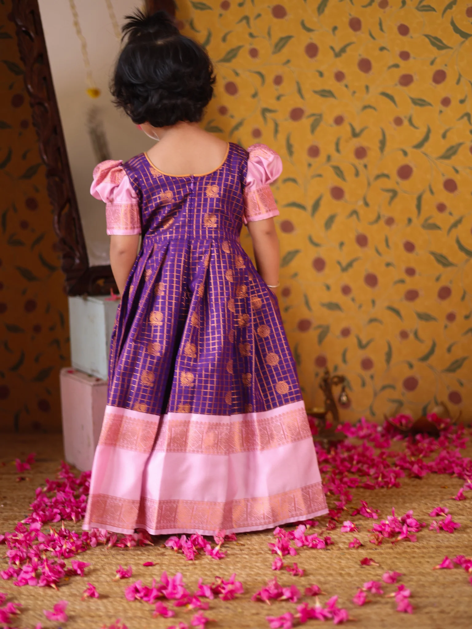 Mini Pattu Kids Frock - Image 3