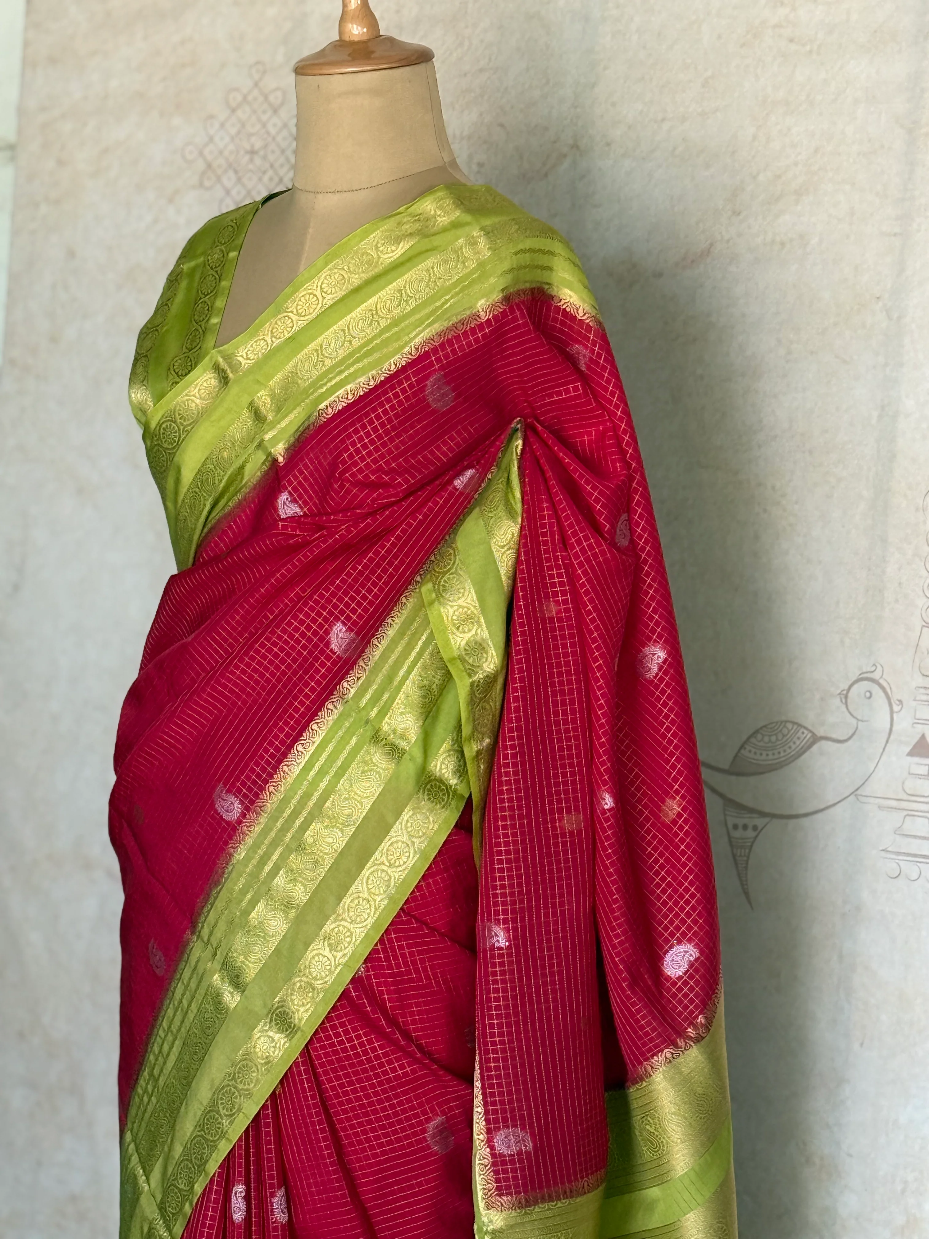 Mysore Semi Crepe Silk Saree - Image 4