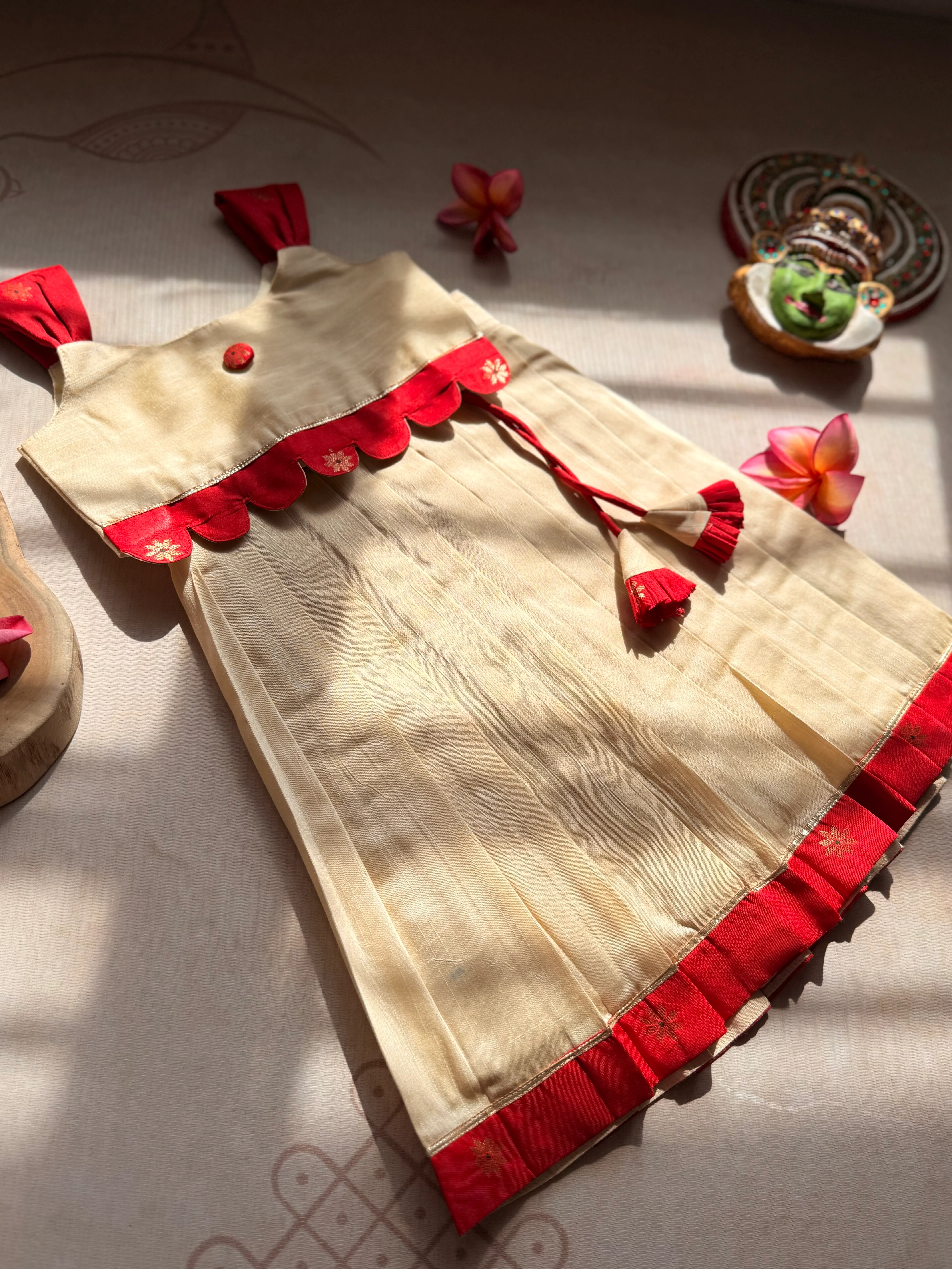 Naya Crop Top and Skirt - Onam Edit - Image 2