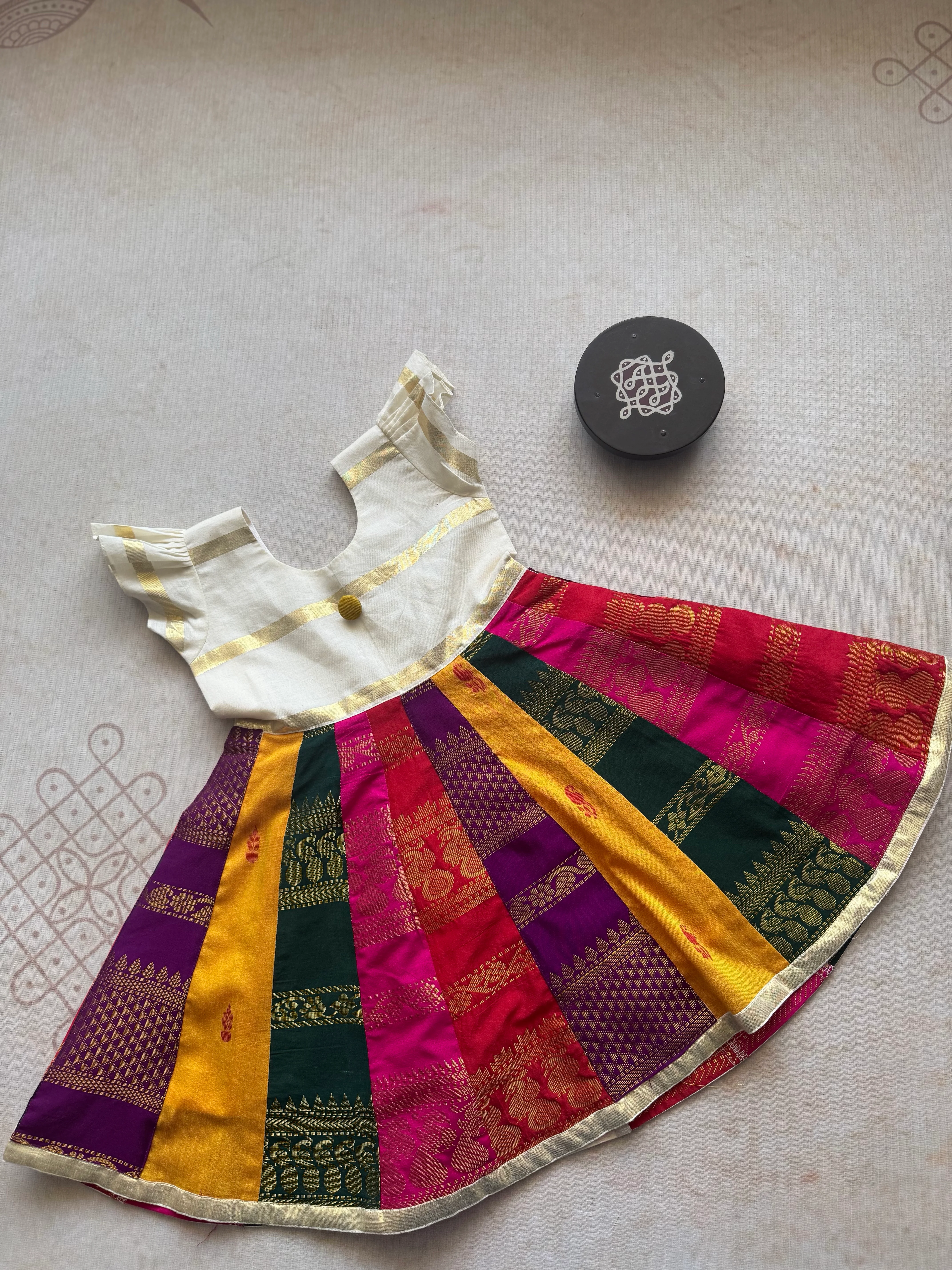 Nirvikalpa Kids Frock - Onam Edit