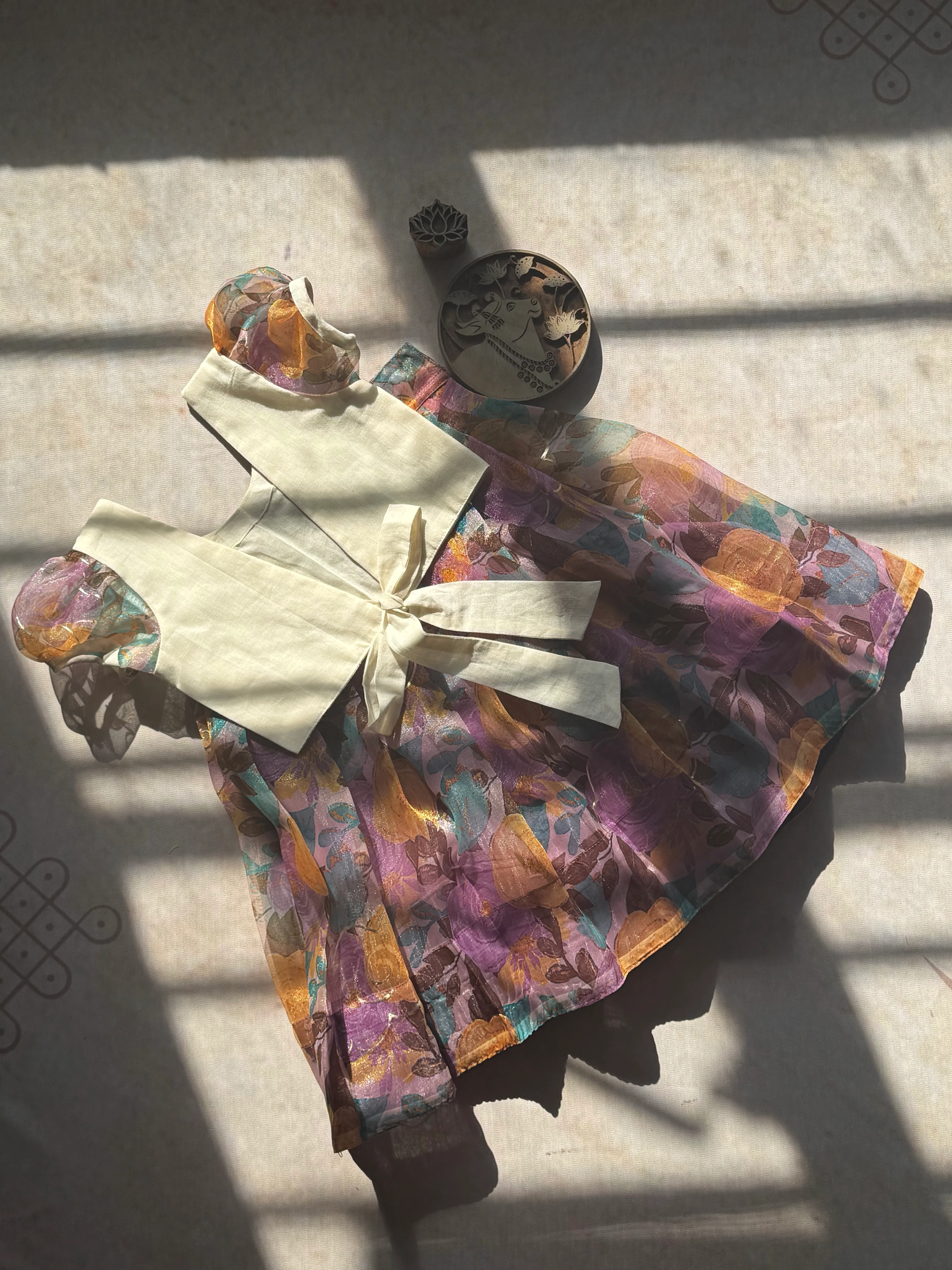 Organza Crop top and Skirt - Onam Edit - Image 3
