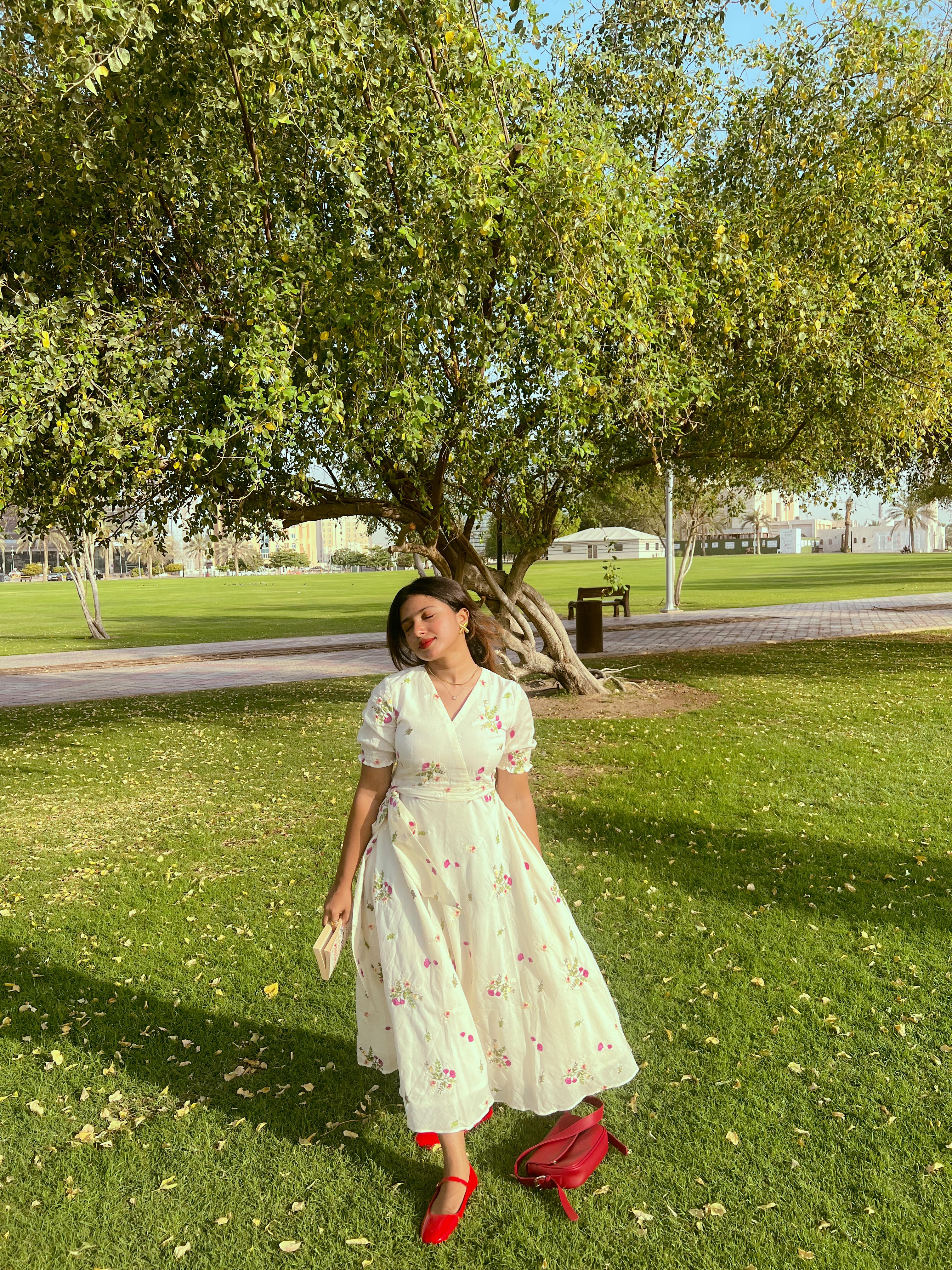 Multicolour Floral Embroidered Dress - Image 3