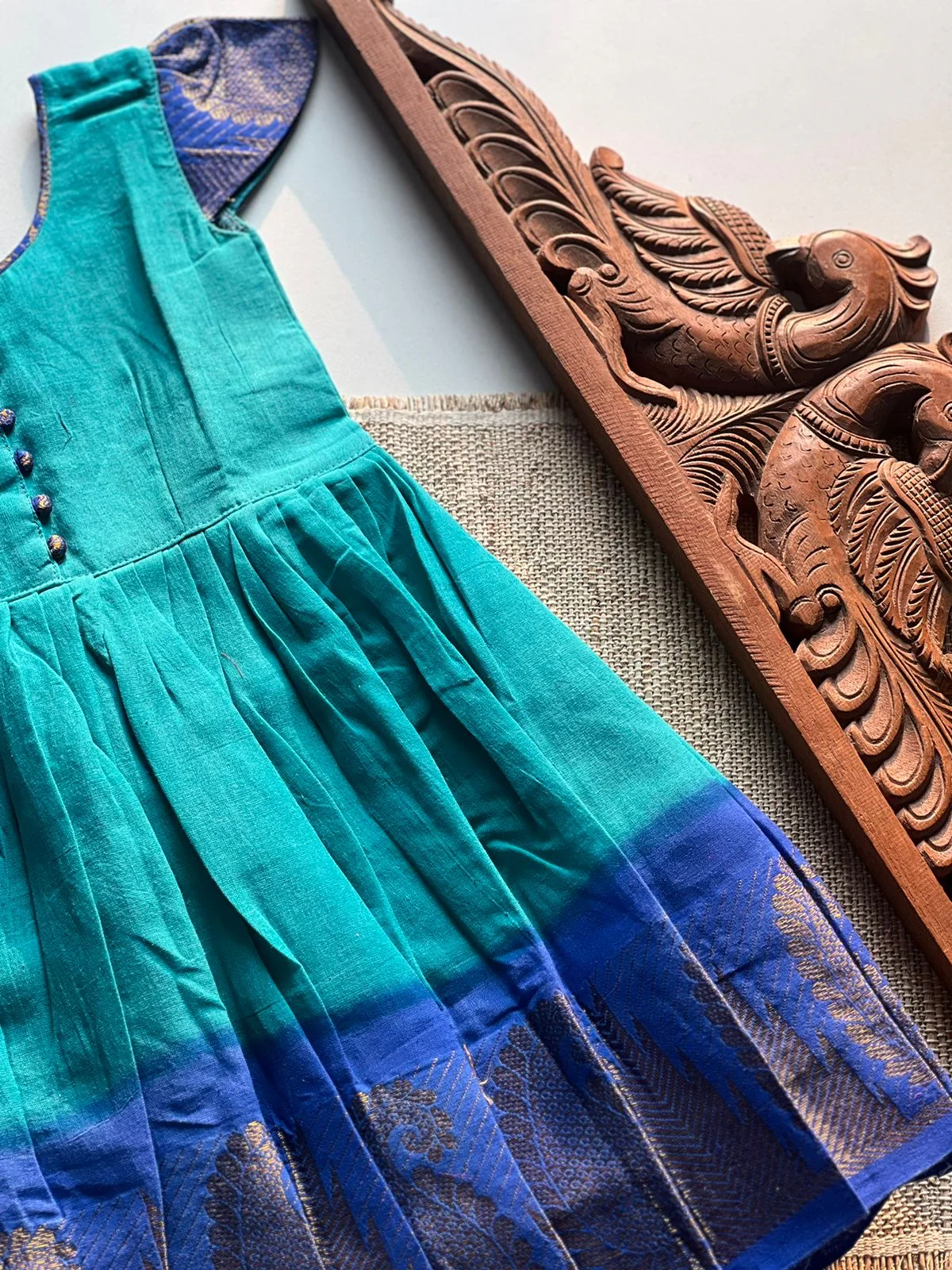 Sungudi kids frock - Image 4