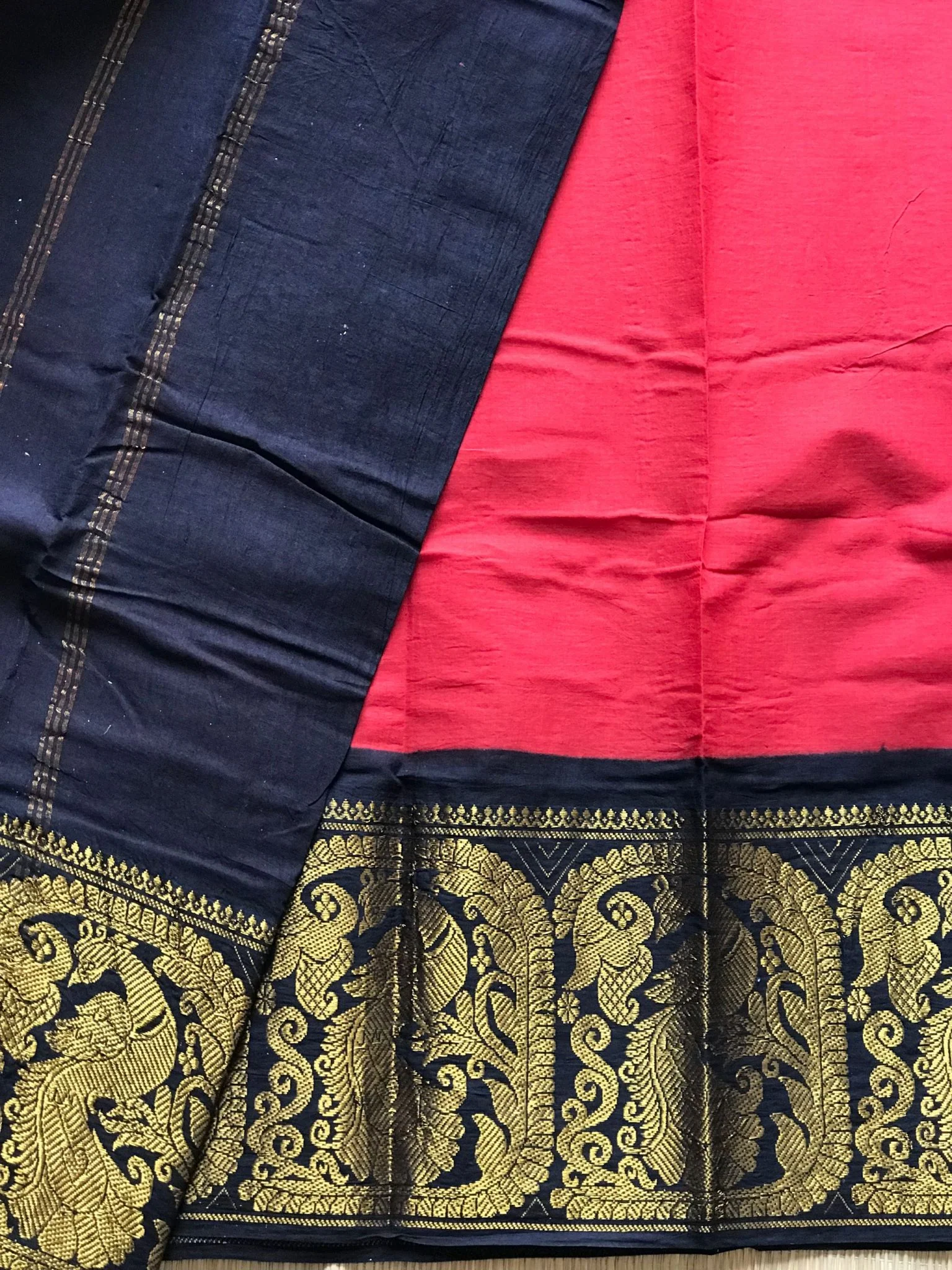 Sungudi Cotton Zari Border Saree - Image 3